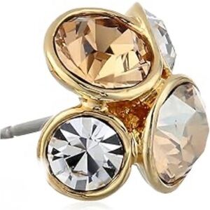 Ted Baker London Jewel Cluster Earrings in Gold Tone Metal